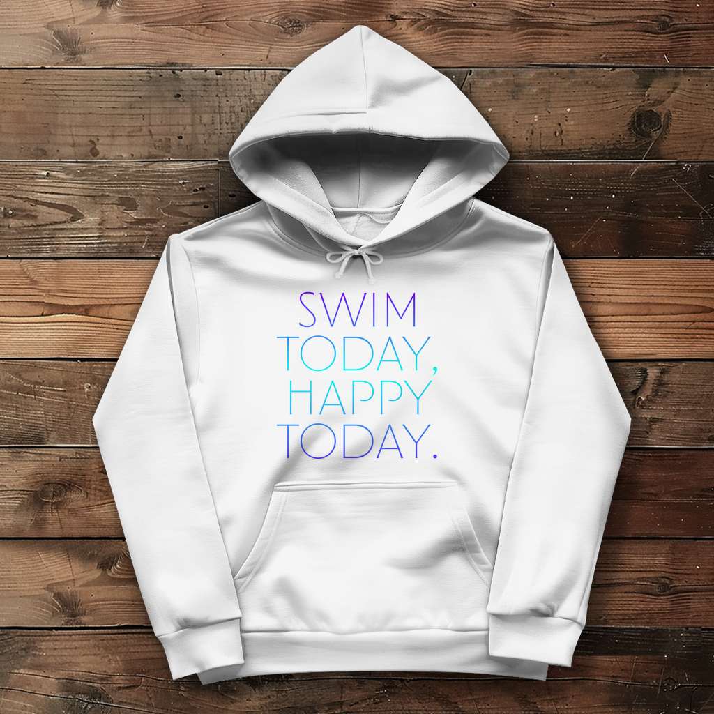 Damen Hoodie swim today, happy today