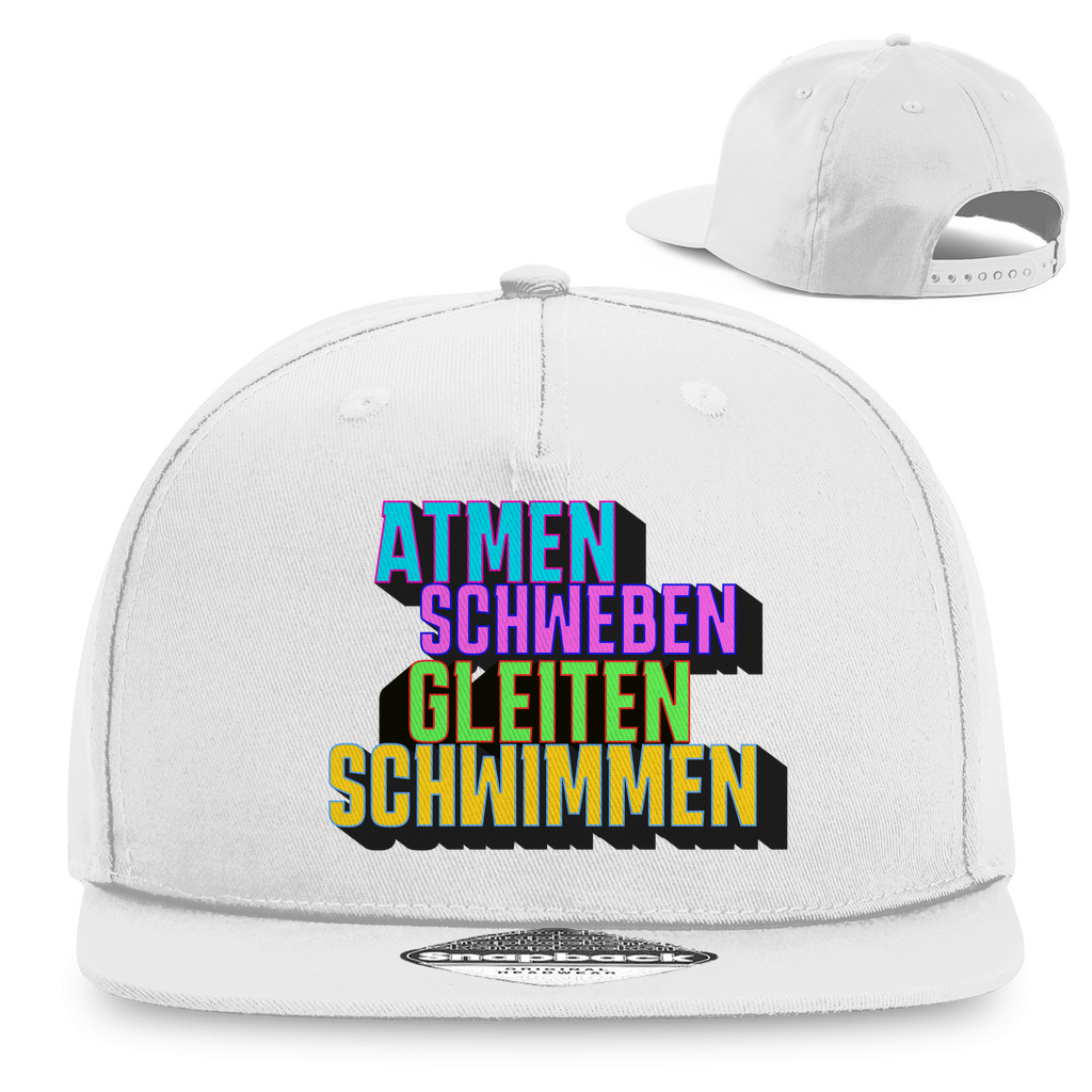 Snapback Rapper Cap Atmen,Schweben,Gleiten,Schwimmen