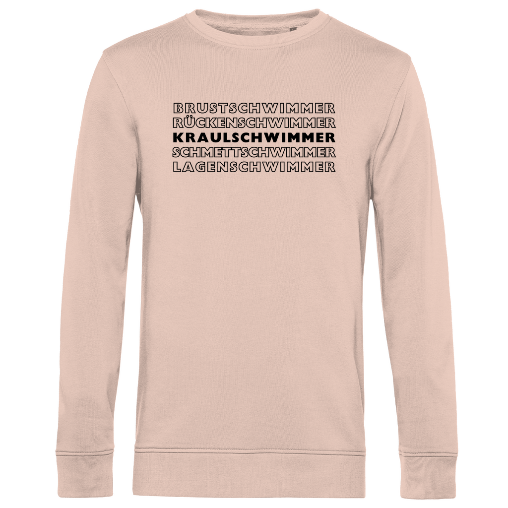 Herren Premium Bio Sweatshirt Kraulschwimmer