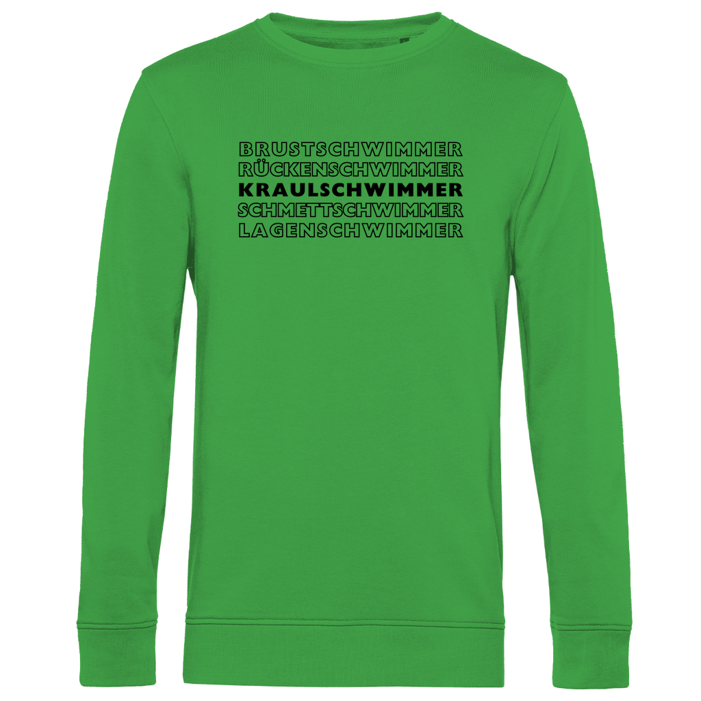 Herren Premium Bio Sweatshirt Kraulschwimmer
