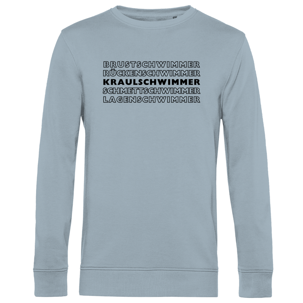 Herren Premium Bio Sweatshirt Kraulschwimmer