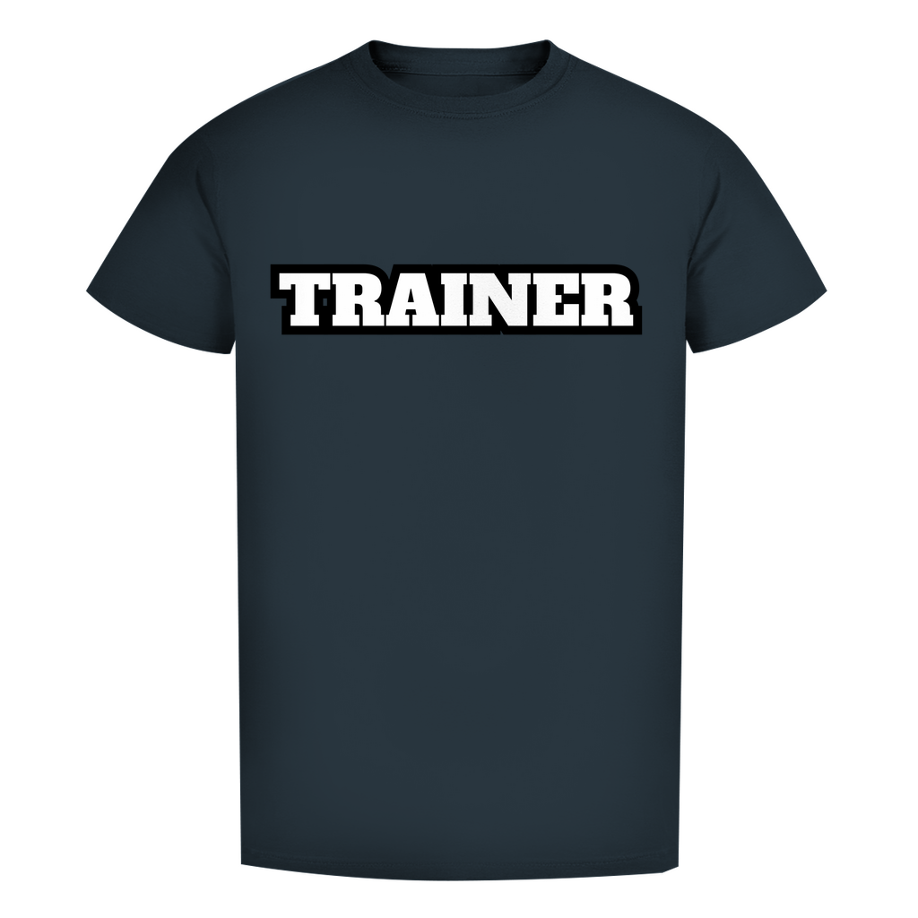 Herren Premium Bio T-Shirt Trainer Dunkel