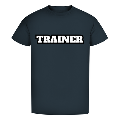 Herren Premium Bio T-Shirt Trainer Dunkel
