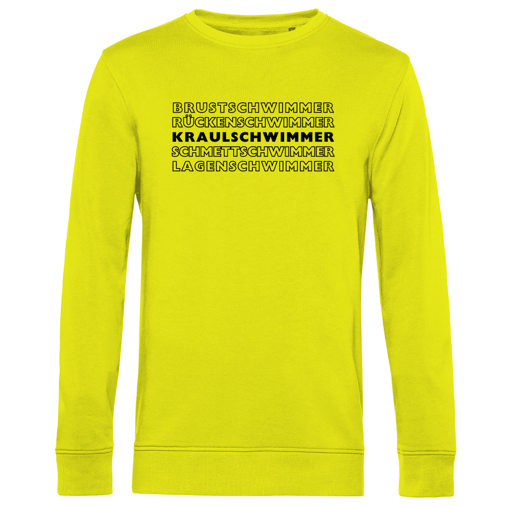 Herren Premium Bio Sweatshirt Kraulschwimmer