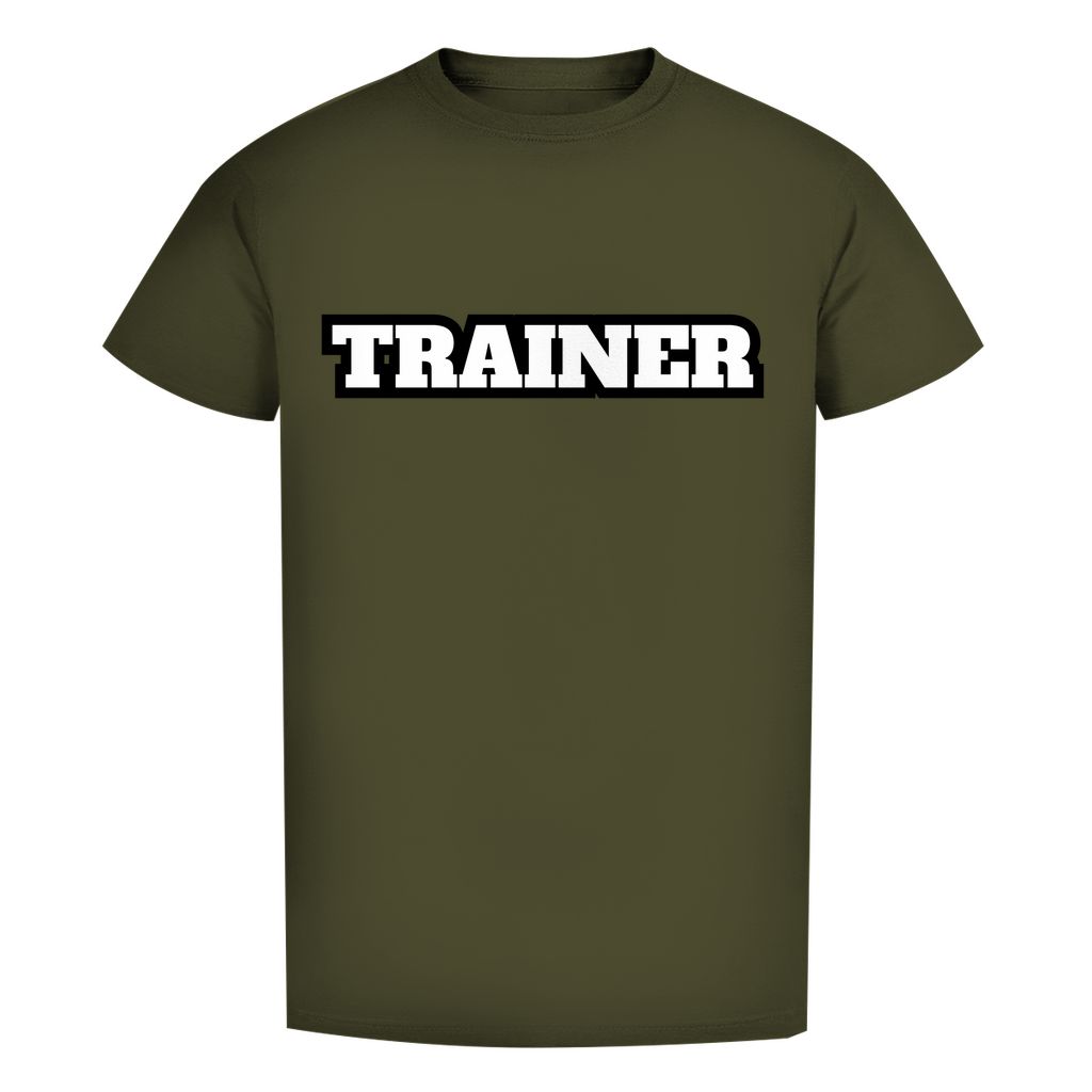 Herren Premium Bio T-Shirt Trainer Dunkel