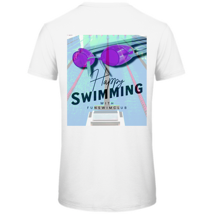 Herren Premium Bio T-Shirt Happy Swimming Color Back