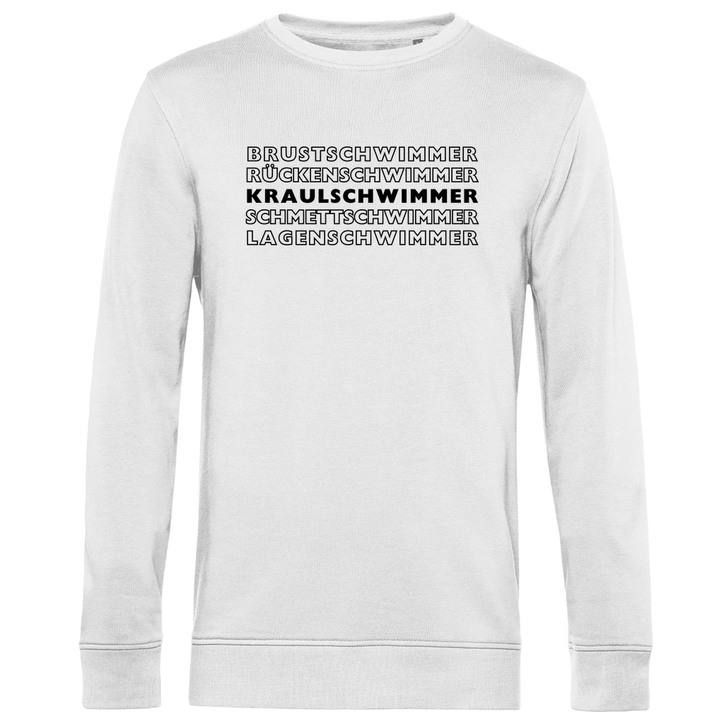 Herren Premium Bio Sweatshirt Kraulschwimmer