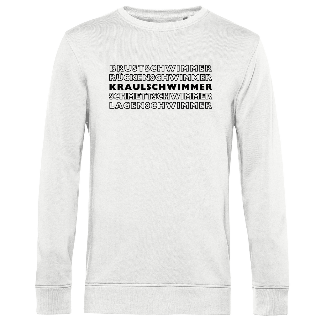 Herren Premium Bio Sweatshirt Kraulschwimmer