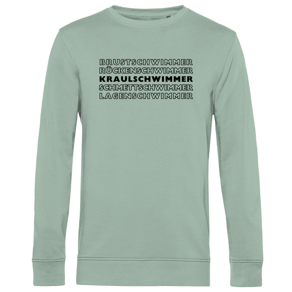 Herren Premium Bio Sweatshirt Kraulschwimmer